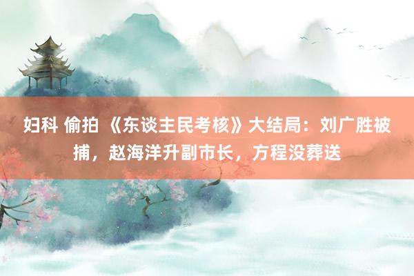 妇科 偷拍 《东谈主民考核》大结局：刘广胜被捕，赵海洋升副市长，方程没葬送