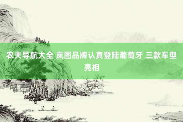 农夫导航大全 岚图品牌认真登陆葡萄牙 三款车型亮相