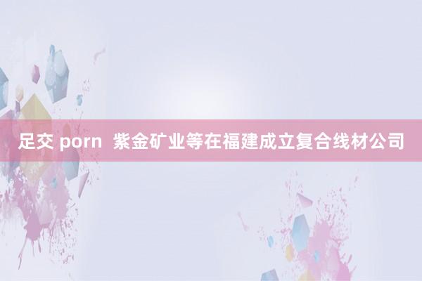 足交 porn  紫金矿业等在福建成立复合线材公司