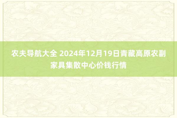 农夫导航大全 2024年12月19日青藏高原农副家具集散中心价钱行情