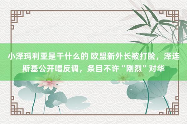 小泽玛利亚是干什么的 欧盟新外长被打脸，泽连斯基公开唱反调，条目不许“刚烈”对华