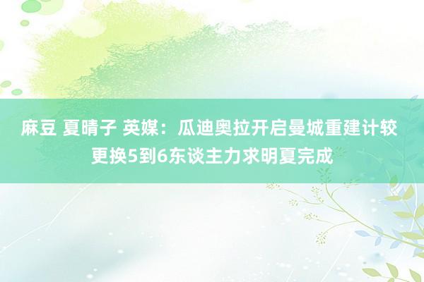 麻豆 夏晴子 英媒：瓜迪奥拉开启曼城重建计较 更换5到6东谈主力求明夏完成