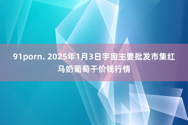 91porn. 2025年1月3日宇宙主要批发市集红马奶葡萄干价钱行情